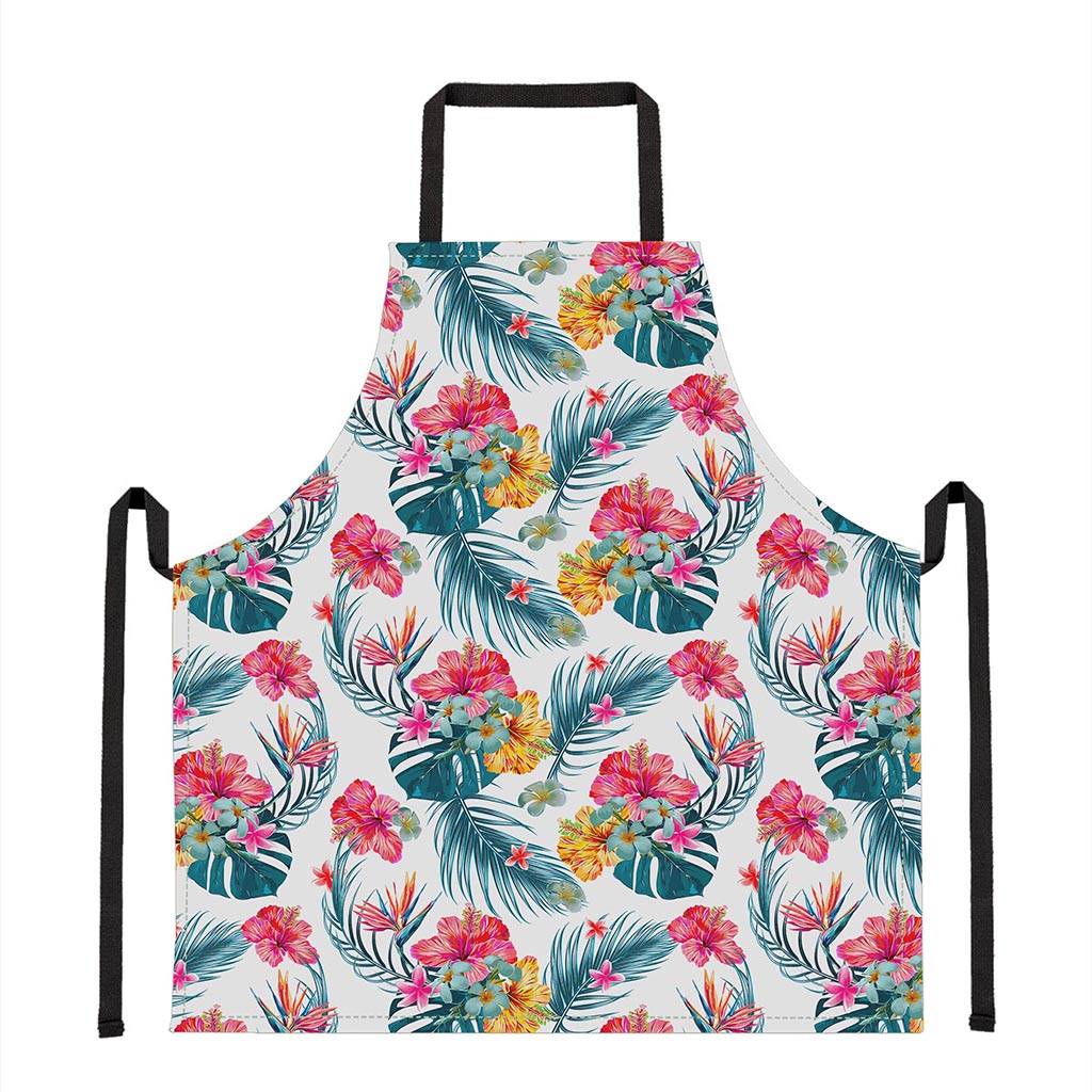 Aloha Hawaii Floral Pattern Print Apron