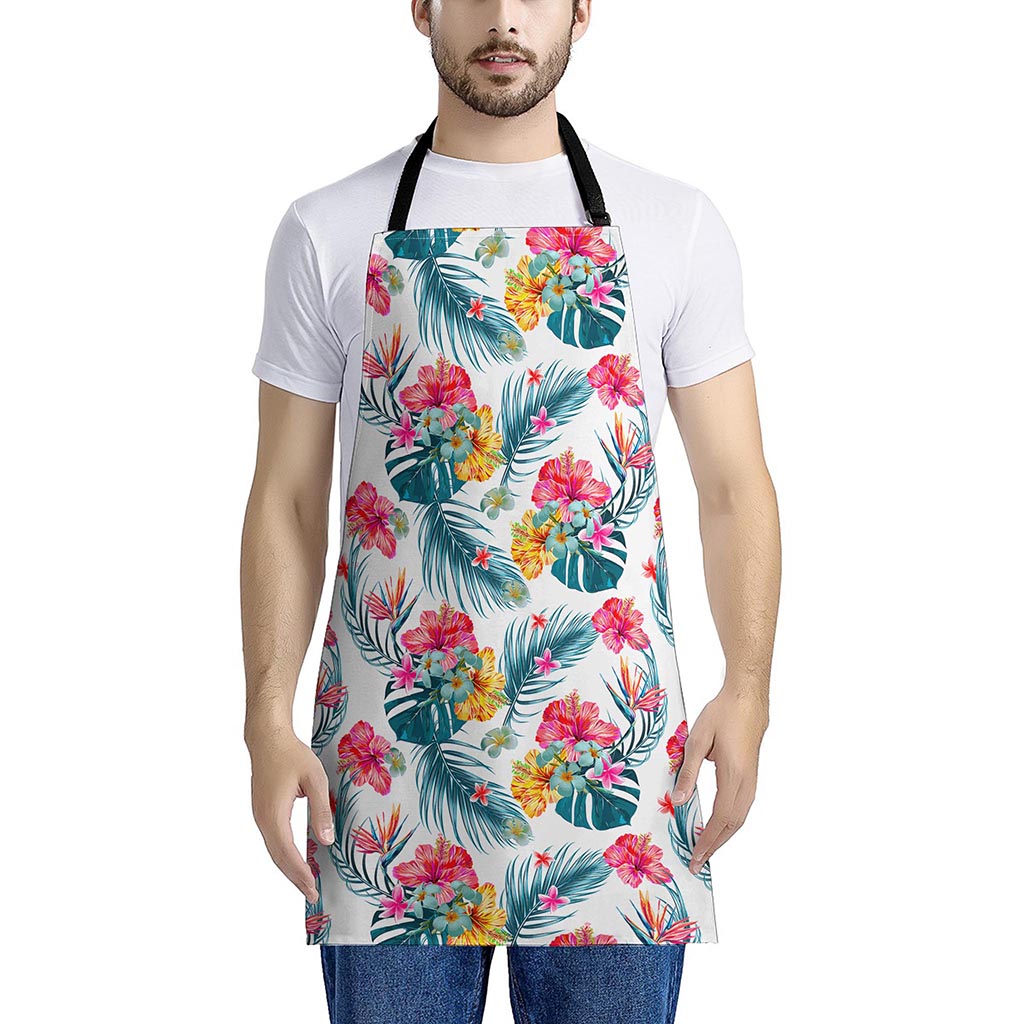 Aloha Hawaii Floral Pattern Print Apron