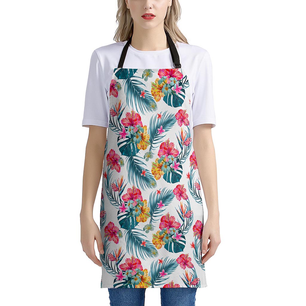 Aloha Hawaii Floral Pattern Print Apron