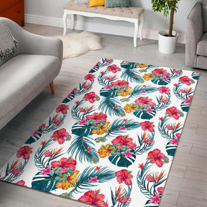 Aloha Hawaii Floral Pattern Print Area Rug GearFrost