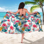 Aloha Hawaii Floral Pattern Print Beach Sarong Wrap