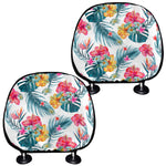 Aloha Hawaii Floral Pattern Print Car Headrest Covers