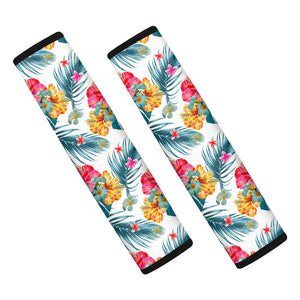 Aloha Hawaii Floral Pattern Print Car Seat Belt Covers