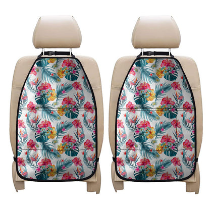 Aloha Hawaii Floral Pattern Print Car Seat Organizers