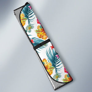 Aloha Hawaii Floral Pattern Print Car Sun Shade GearFrost