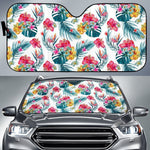 Aloha Hawaii Floral Pattern Print Car Sun Shade GearFrost