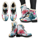 Aloha Hawaii Floral Pattern Print Comfy Boots GearFrost