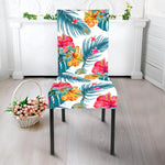 Aloha Hawaii Floral Pattern Print Dining Chair Slipcover