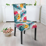 Aloha Hawaii Floral Pattern Print Dining Chair Slipcover