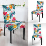 Aloha Hawaii Floral Pattern Print Dining Chair Slipcover