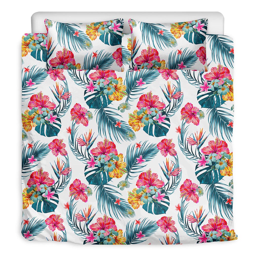 Aloha Hawaii Floral Pattern Print Duvet Cover Bedding Set