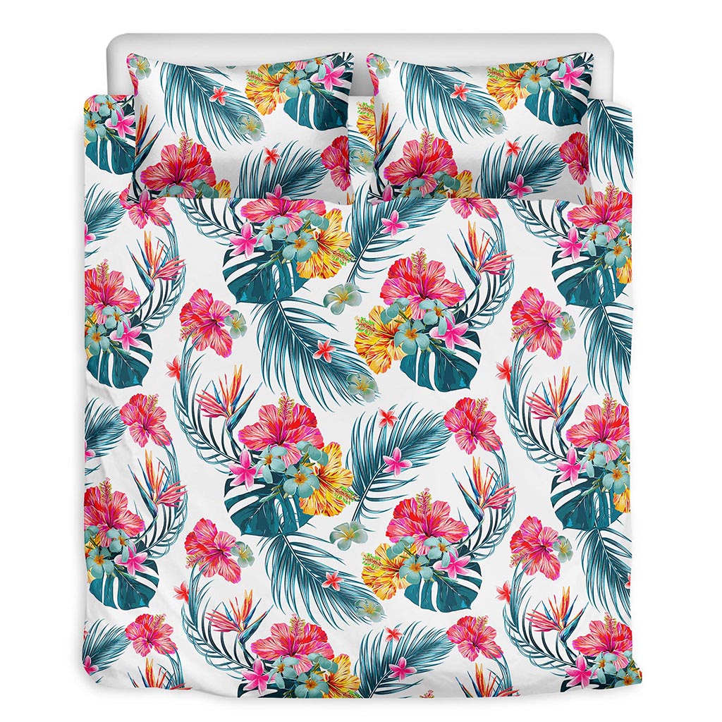 Aloha Hawaii Floral Pattern Print Duvet Cover Bedding Set