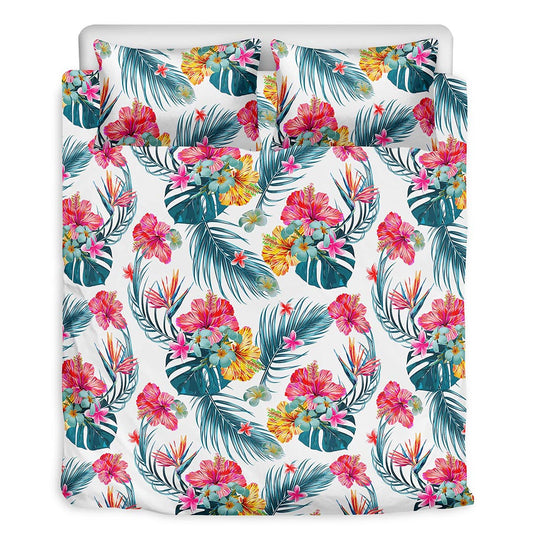 Aloha Hawaii Floral Pattern Print Duvet Cover Bedding Set