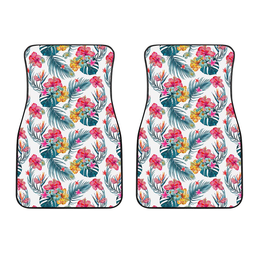 Aloha Hawaii Floral Pattern Print Front Car Floor Mats