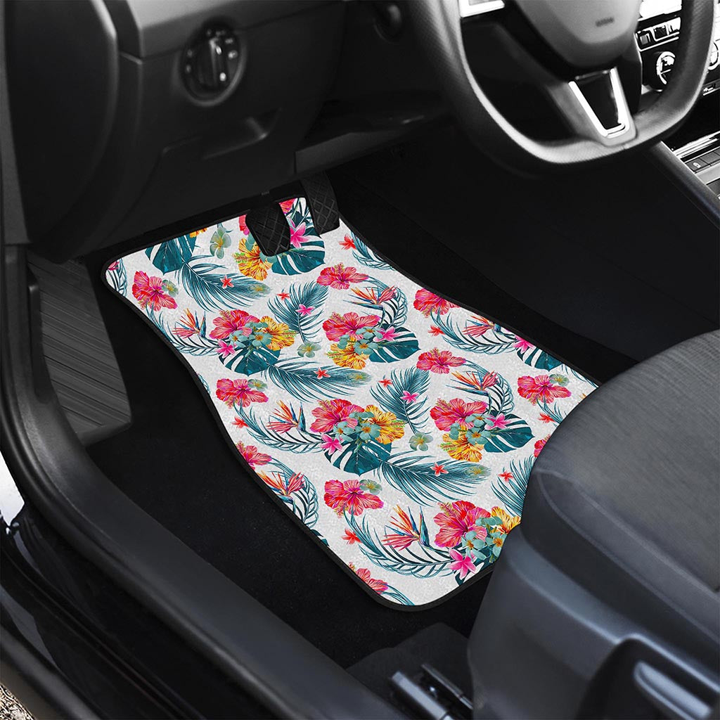 Aloha Hawaii Floral Pattern Print Front Car Floor Mats