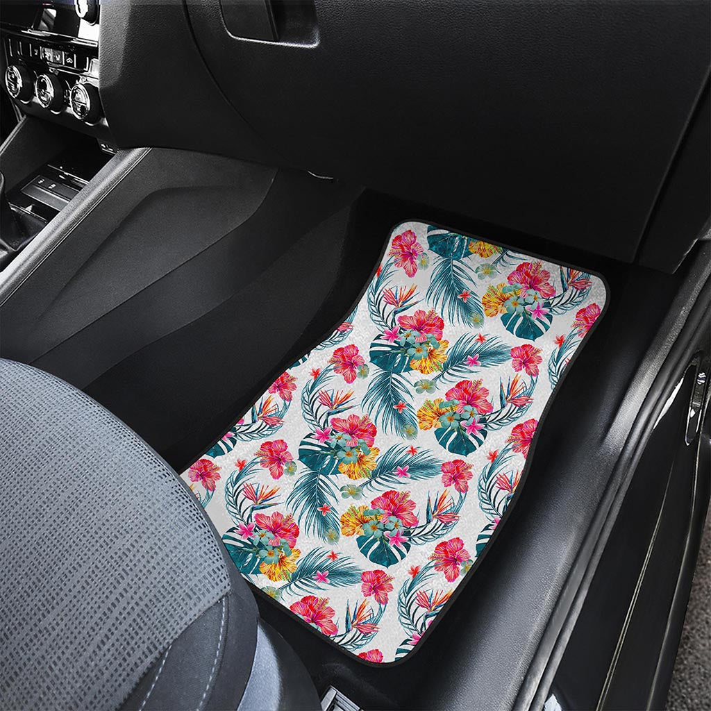 Aloha Hawaii Floral Pattern Print Front Car Floor Mats