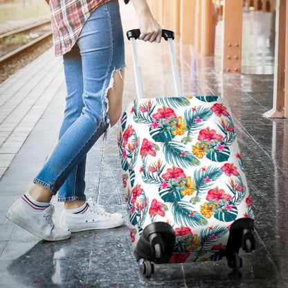 Aloha Hawaii Floral Pattern Print Luggage Cover GearFrost