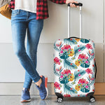 Aloha Hawaii Floral Pattern Print Luggage Cover GearFrost