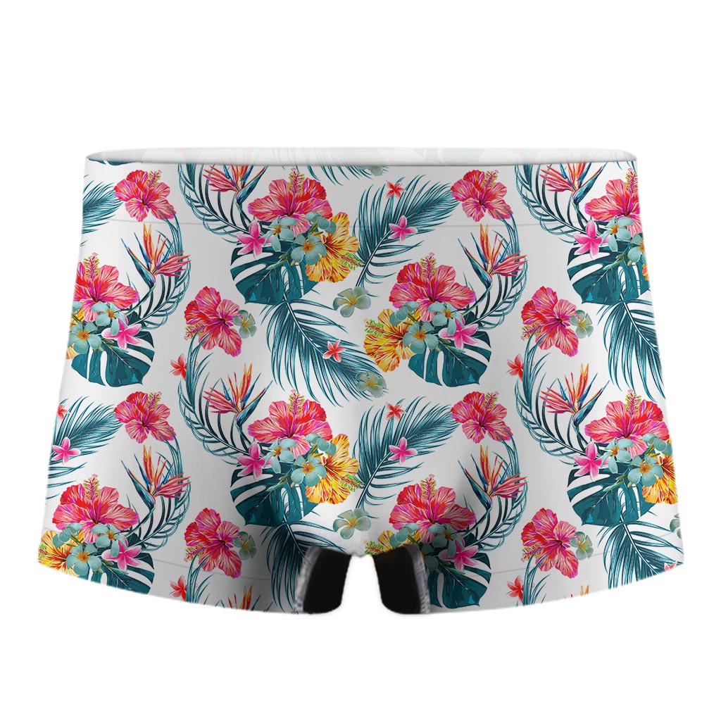 Aloha Hawaii Floral Pattern Print Men's Boxer Briefs