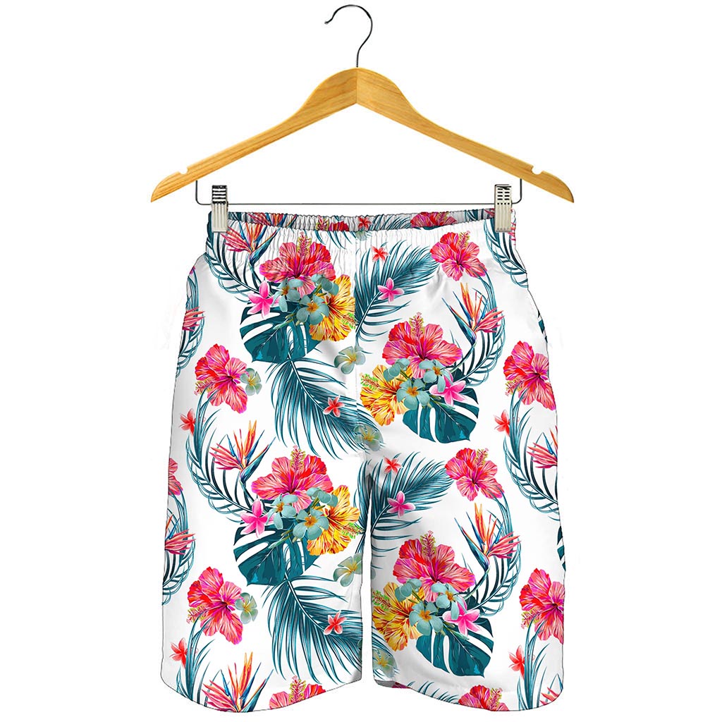 Aloha Hawaii Floral Pattern Print Men's Shorts