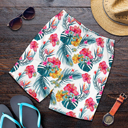 Aloha Hawaii Floral Pattern Print Men's Shorts