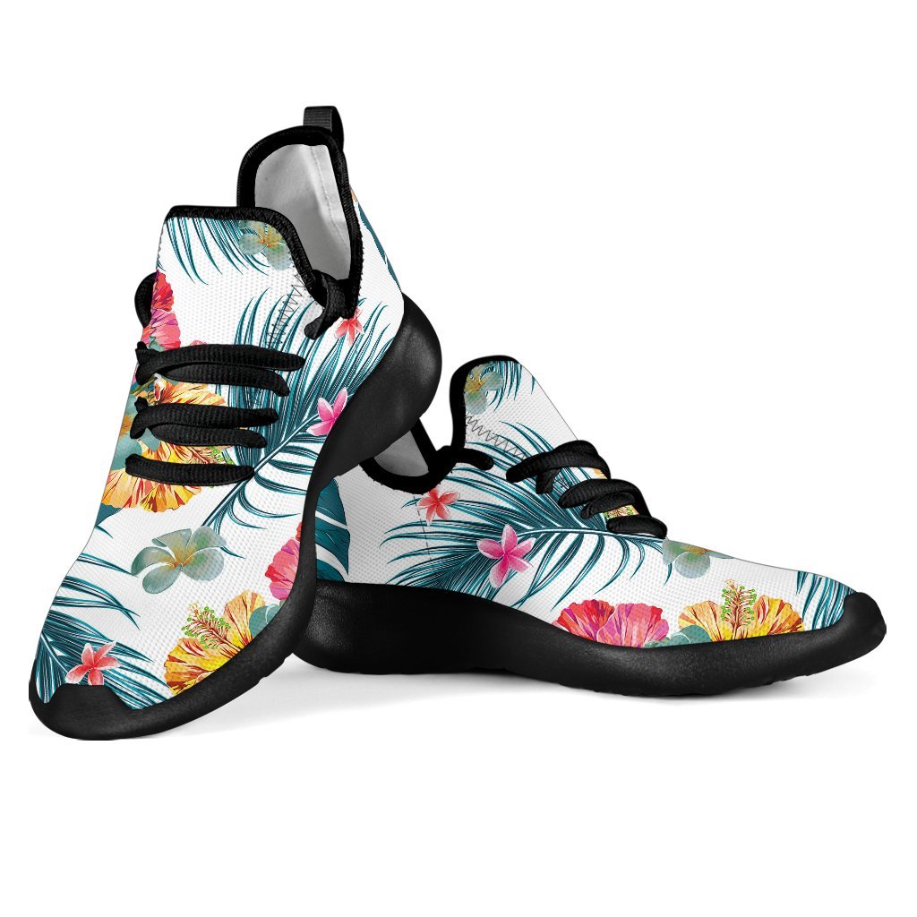 Aloha Hawaii Floral Pattern Print Mesh Knit Shoes GearFrost