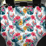 Aloha Hawaii Floral Pattern Print Pet Car Back Seat Cover