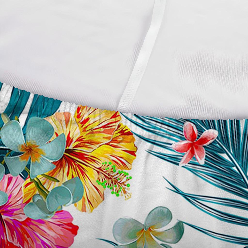 Aloha Hawaii Floral Pattern Print Sofa Cover
