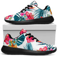 Aloha Hawaii Floral Pattern Print Walking Shoes