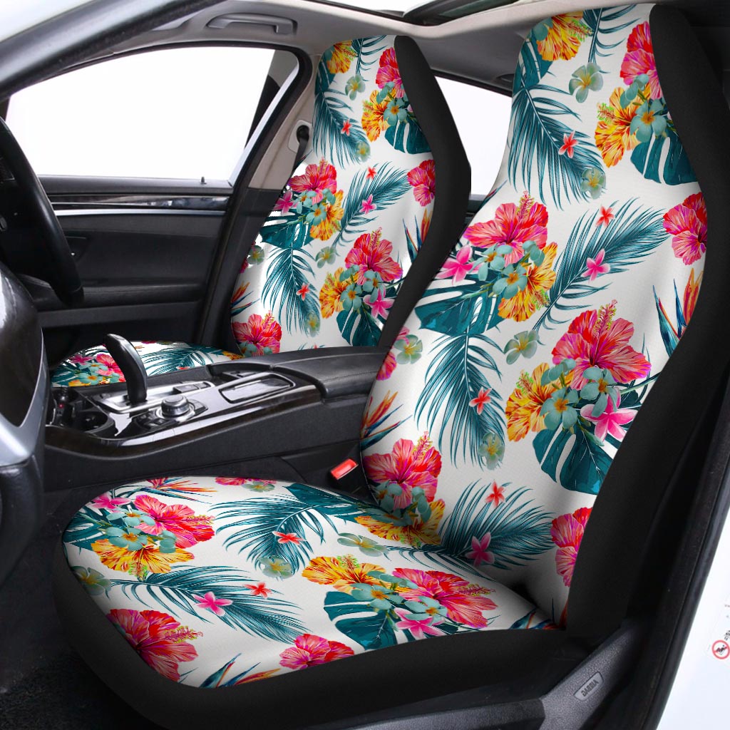 Aloha Hawaii Floral Pattern Print Universal Fit Car Seat Covers