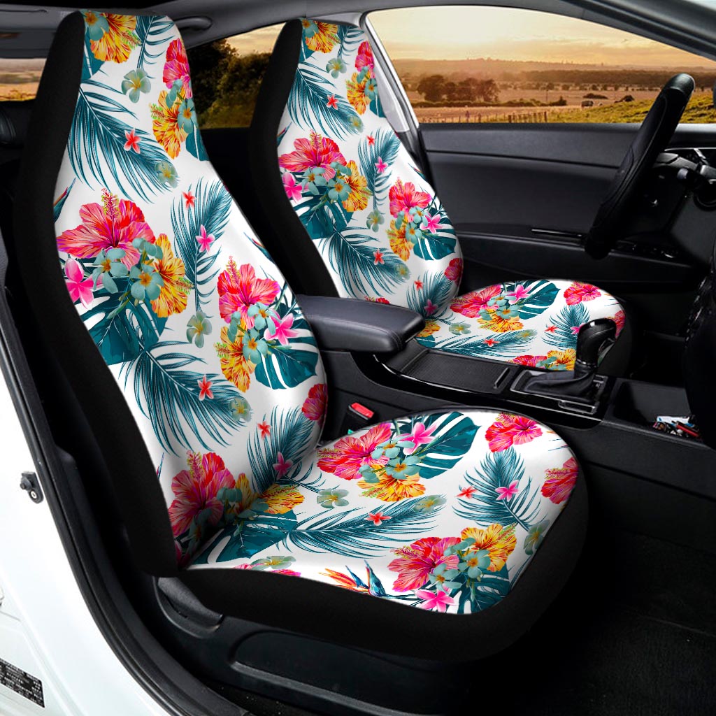 Aloha Hawaii Floral Pattern Print Universal Fit Car Seat Covers