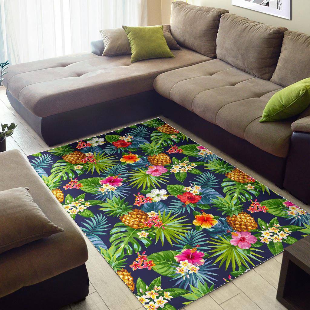 Aloha Hawaii Tropical Pattern Print Area Rug GearFrost