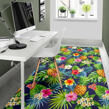 Aloha Hawaii Tropical Pattern Print Area Rug GearFrost