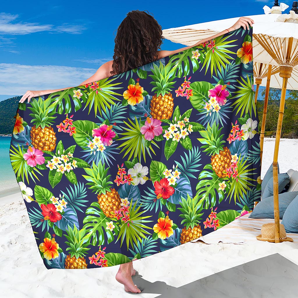Aloha Hawaii Tropical Pattern Print Beach Sarong Wrap