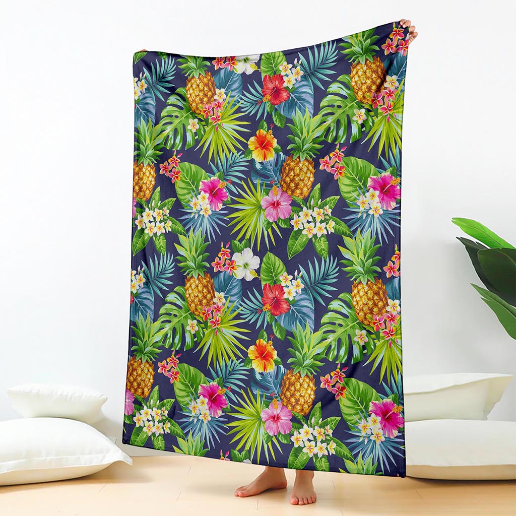 Aloha Hawaii Tropical Pattern Print Blanket