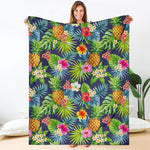 Aloha Hawaii Tropical Pattern Print Blanket