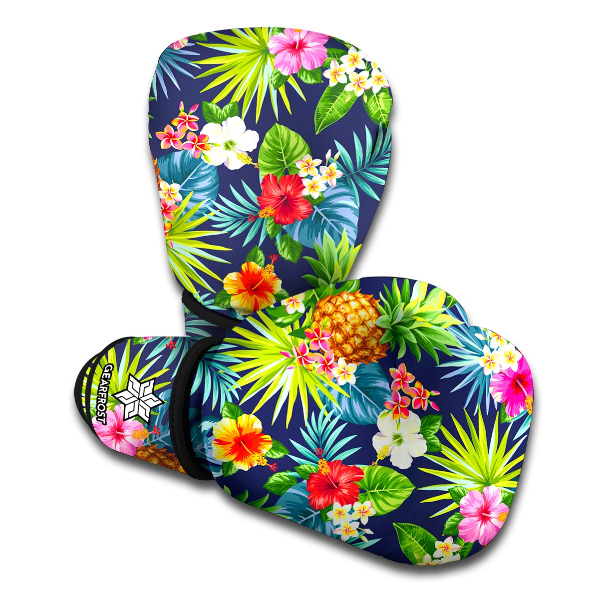 Aloha Hawaii Tropical Pattern Print Boxing Gloves