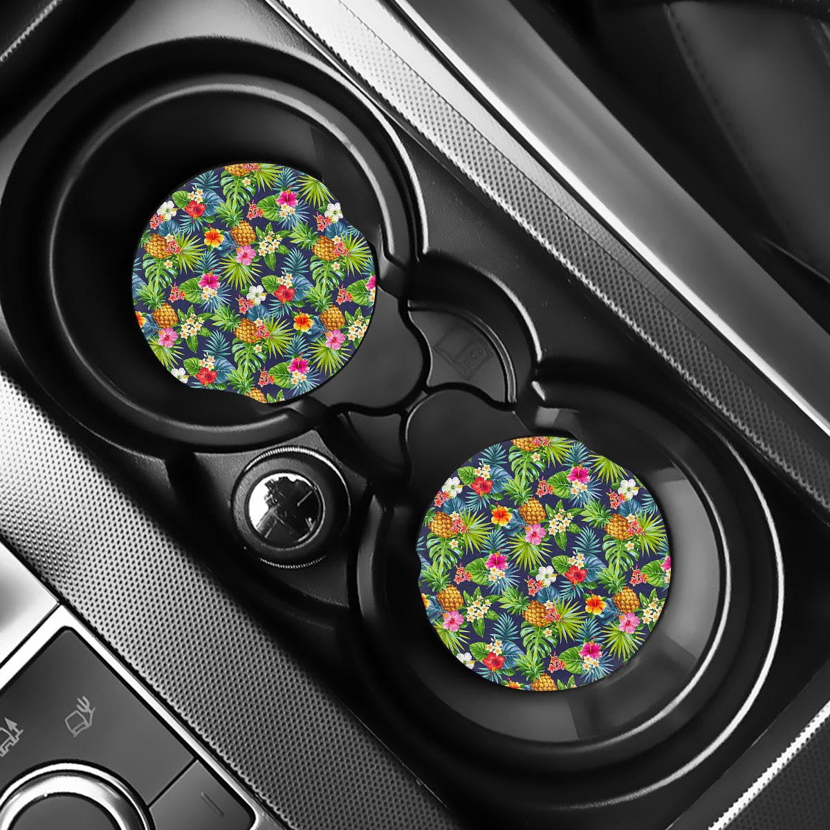 Aloha Hawaii Tropical Pattern Print Car Coasters