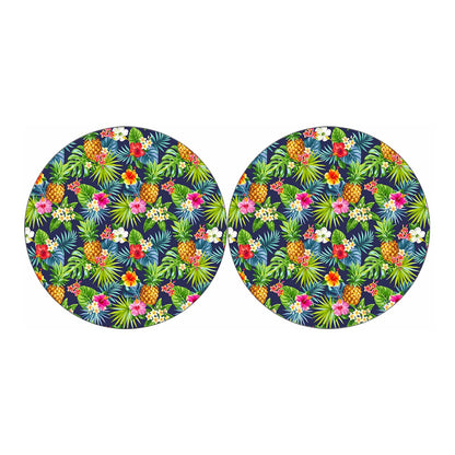 Aloha Hawaii Tropical Pattern Print Car Coasters