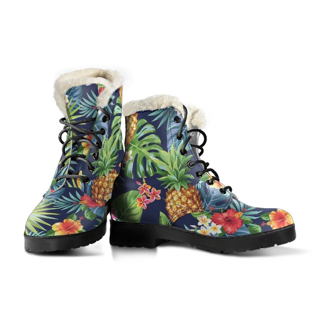 Aloha Hawaii Tropical Pattern Print Comfy Boots GearFrost