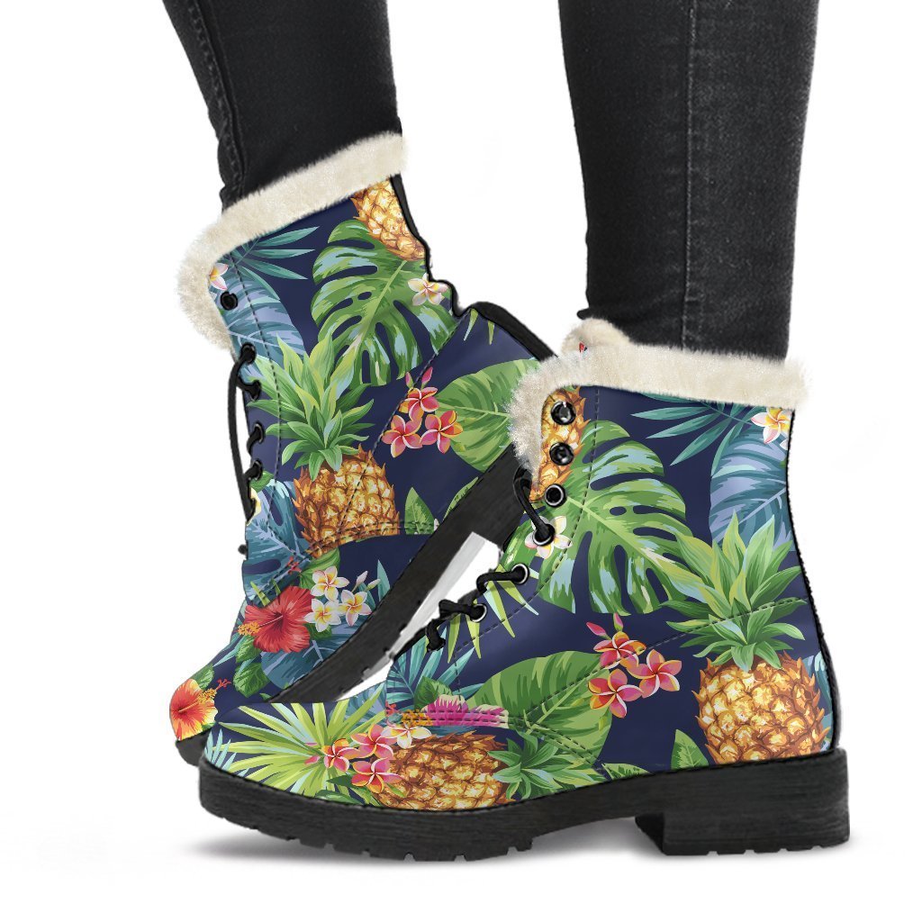 Aloha Hawaii Tropical Pattern Print Comfy Boots GearFrost