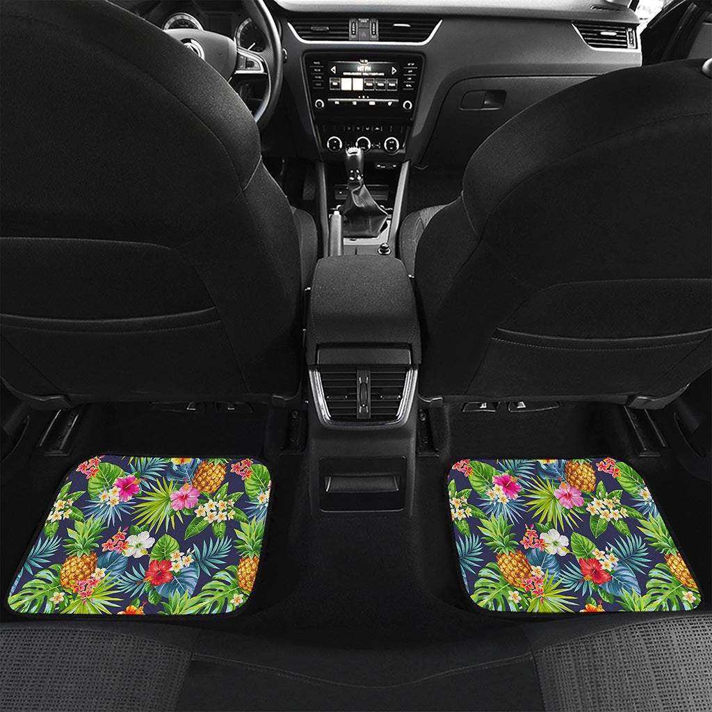 Aloha Hawaii Tropical Pattern Print Front and Back Car Floor Mats