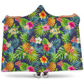 Aloha Hawaii Tropical Pattern Print Hooded Blanket