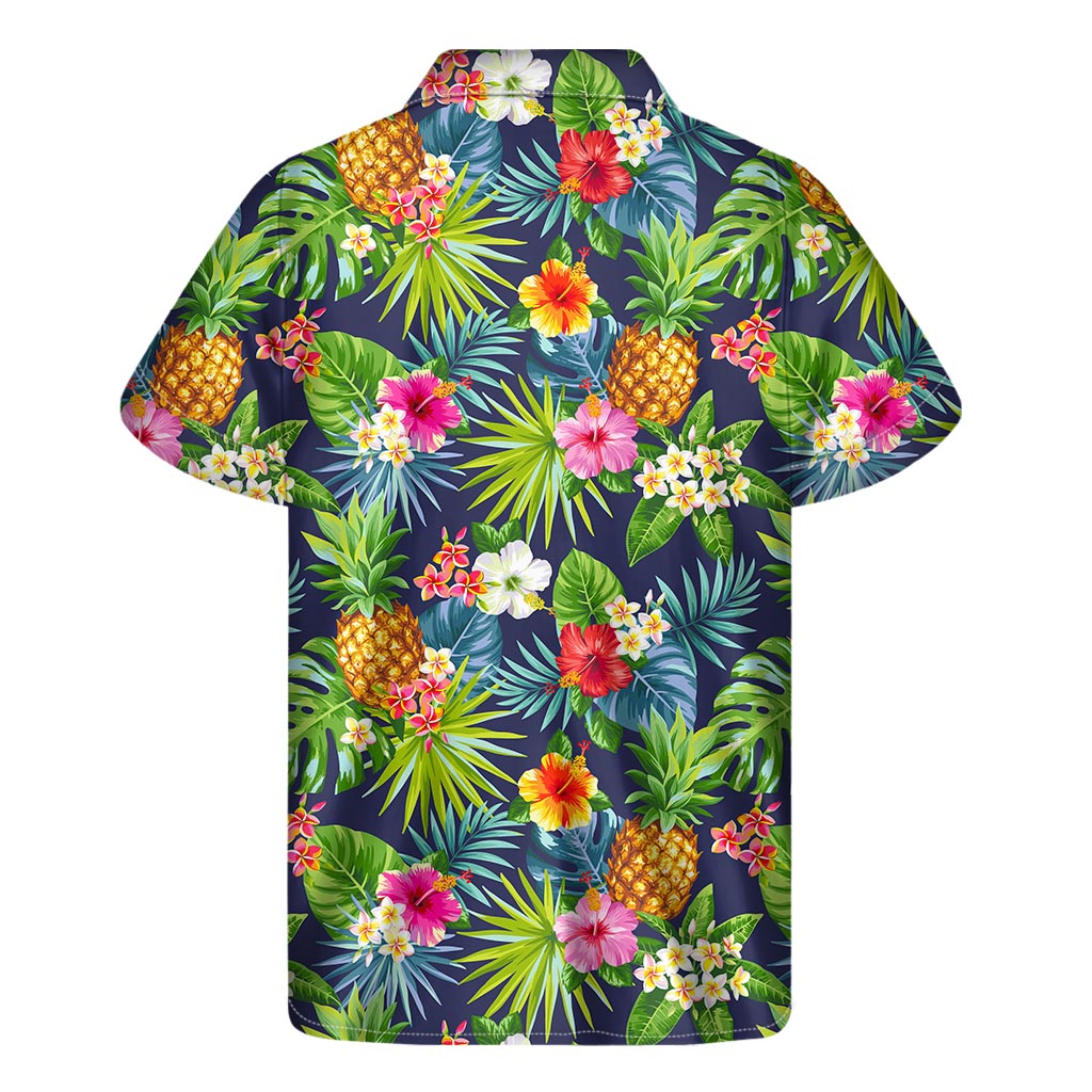 Aloha Hawaii Tropical Pattern Print Men's Short Sleeve Shirt