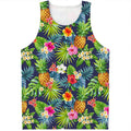 Aloha Hawaii Tropical Pattern Print Men's Tank Top