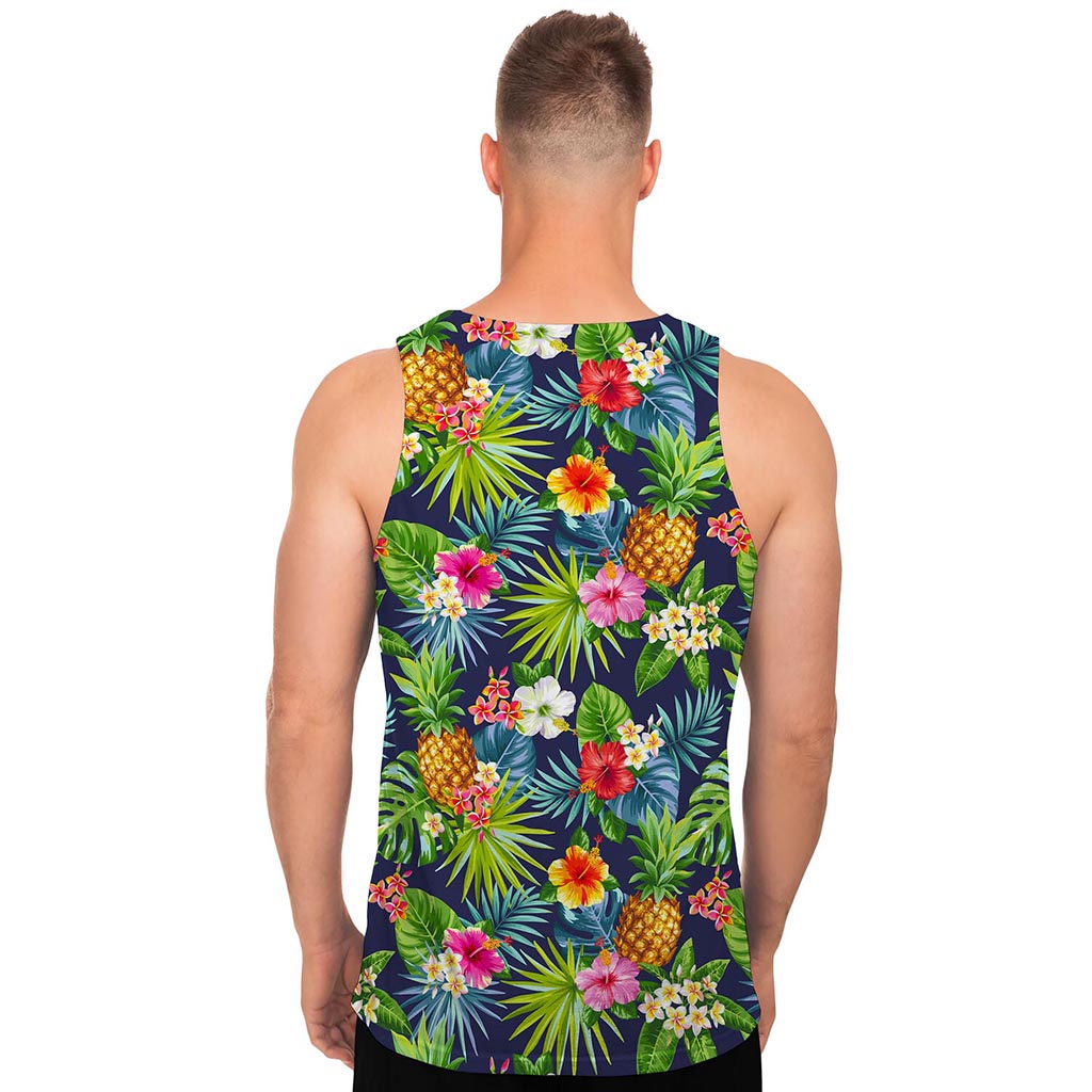 Aloha Hawaii Tropical Pattern Print Men's Tank Top