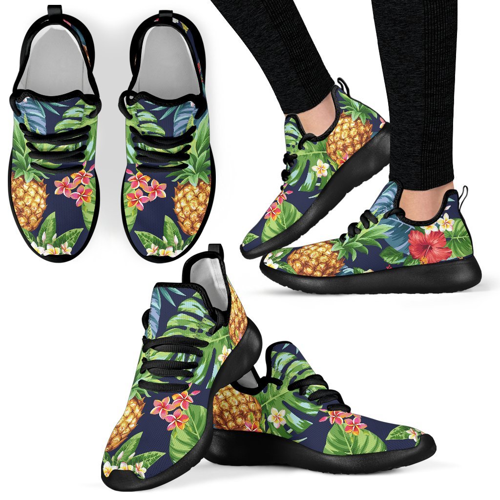 Aloha Hawaii Tropical Pattern Print Mesh Knit Shoes GearFrost