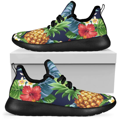 Aloha Hawaii Tropical Pattern Print Mesh Knit Shoes GearFrost