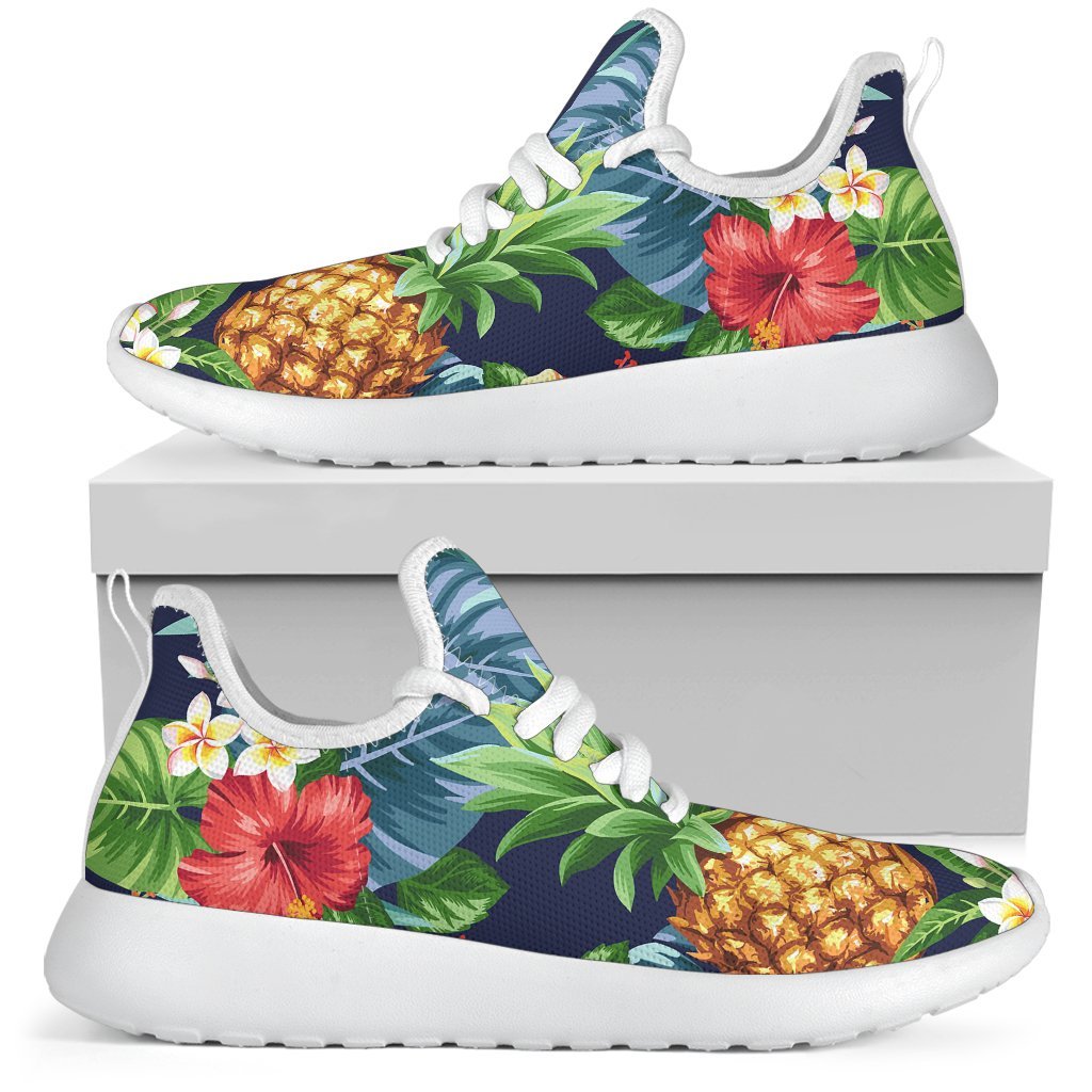 Aloha Hawaii Tropical Pattern Print Mesh Knit Shoes GearFrost