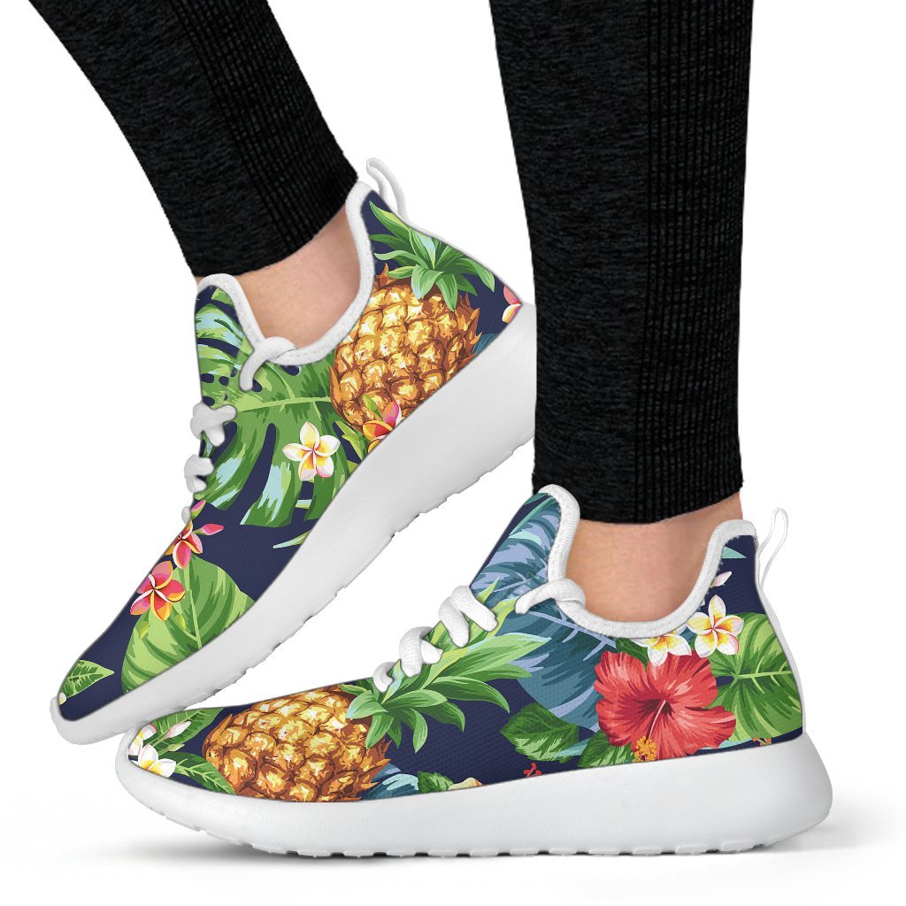 Aloha Hawaii Tropical Pattern Print Mesh Knit Shoes GearFrost